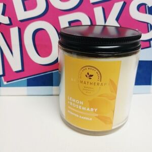 Bath and Body Works Aromatherapy Lemon & Rosemary Single Wick Candle